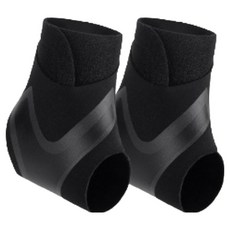 貼紮式纖薄護踝, 2個, 黑色