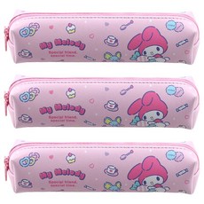 산리오캐릭터즈 베이직필통, my melody, 3개