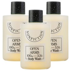 논픽션 오픈암스 트래블 바디워시, 3개, 100ml