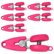 CANARY 長谷川刃物 超迷你剪刀, 日本製造, 不鏽鋼 ABS塑膠, 櫻花粉, 6支