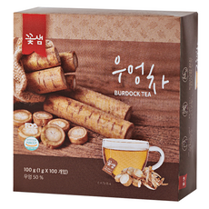 꽃샘 우엉차, 1개, 100개입, 1g