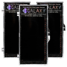 Galaxy頂級貂毛假睫毛 JC捲 中間毛 0.15mm 9mm, 黑色, 3個