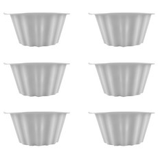 SiliPot 鉑金矽膠烘焙模具 S 6入, 冷灰色, 1組