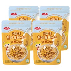 베베스트 처음에 현미 플레이크, 혼합맛(오트/바나나), 50g, 4개
