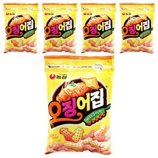 농심 오징어집 지퍼백, 260g, 5개