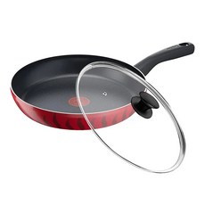 Tefal 特福 法國製火焰系列 不沾鍋平底鍋 附玻璃蓋, 28cm, 1個