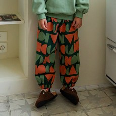 라라아망 아동용 피규어 기모 보온 조거팬츠