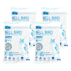 벨버드 더블랙 냄새제로 고양이모래, 5L, 4개, 무향