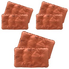 KOXINA 黃土冷熱兩用棉質敷袋 方形, 6個