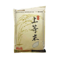GOLDEN RICE 金農米 上等米 圓二, 上, 3kg, 1袋