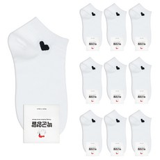 parkgoon 女性愛心運動短襪 10雙