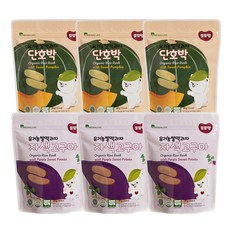 DDODDOmam 聰明媽媽 米餅2款各3包組, 紫薯口味+南瓜口味, 1組