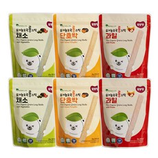 DDODDOmam 聰明媽媽 穀物棒3種各2包組, 30g, 1套, 水果、蔬菜、南瓜