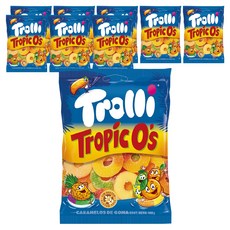 Trolli Tropic O's熱帶水果口味軟糖, 9包, 100g