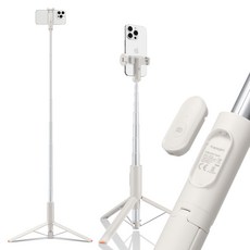 슈피겐 원터치 삼각대 셀카봉 145cm, 듄베이지, 1개, S541W