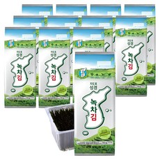 지도표성경 녹차김, 55g, 12개
