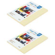 종이문화 프린트프로 칼라복사지 120g No 01 레몬, 160개, A4