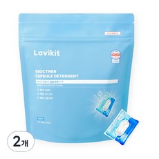 La vikit Sok Toner膠囊洗衣精室內乾燥香皂香, 38入, 2個