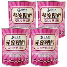 Hold in Young 好飲養 赤藻糖醇粉, 天然零熱量糖, 無糖精, 無蔗糖素, 無添加防腐劑, 美國進口, 600g, 4罐