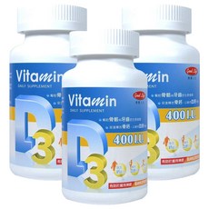 good Life 得意人生 維生素D3 400IU 膠囊, 120顆, 3罐