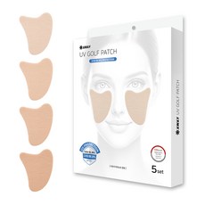 어웨이 자외선 차단 골프패치 13호 SPF 50+ 5p, 30g, 1개