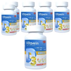 good Life 得意人生 維生素D3 400IU 膠囊, 120顆, 6罐