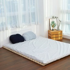 Saeromi乳膠防水床墊套, 白色的