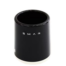 SMAR 輕奢風潤色圓形垃圾桶 10L, 夜曜黑