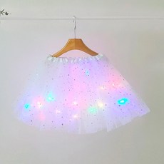 ON THE KIDS 女童三層亮片LED燈光澎澎紗裙