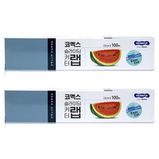 KOMAX 安全滑刀式保鮮膜 22cm*100m, 2個