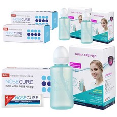 노즈큐어 플러스 코세척기 + 코세척분말 70p, 3세트