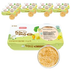 팜투베이비 레디 실온이유식 완료기, 닭가슴살양배추진밥, 110g, 10개