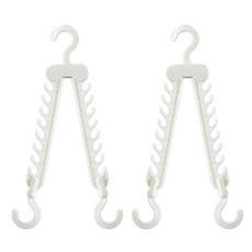 Hanbomnuri 16孔360度旋轉折疊衣架, 2個, 白色