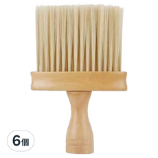 葉子小舖 實木軟毛除塵刷, 6個, 原木色