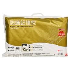 3M 防蹣記憶枕心 平板支撐型, 1個