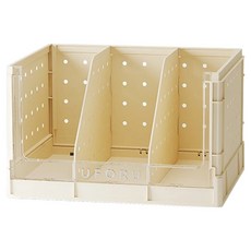 isona 愛收納 多功能收納箱, 書架款 米色, 1個