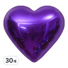 메리벨르 파티 글로우 하트 풍선 15cm, 딥퍼플, 30개