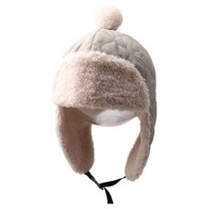 Monsieur 兒童用絎縫毛球防寒帽