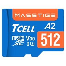 TCELL 冠元科技 MASSTIGE A2 microSDXC 記憶卡 UHS-I U3 V30 170/125MB, 1個, 512GB