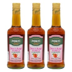 PONTI 蘋果醋, 500ml, 3個