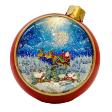 聖誕水球飄雪燈 LED燈 音樂, 飛天老人