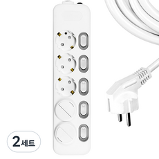 SURGIO 獨立安全蓋多頭5孔DH-1658-MT+安全蓋2p, 5m, 單色, 2組