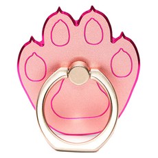 푸트로랩 메탈 곰발바닥 핑거링 거치대, 로즈골드, 1개