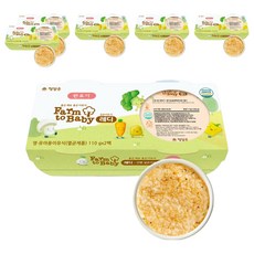 팜투베이비 레디 실온이유식 완료기, 닭가슴살양배추진밥, 110g, 6개