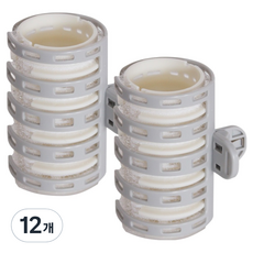 Tenager 專業造型髮夾髮捲, 灰色, 12個