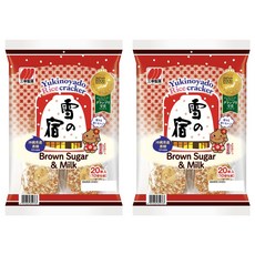 YUKINOYADO 三幸 黑糖牛奶仙貝, 104.4g, 2個