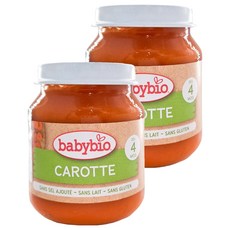 babybio 生機鮮蔬泥 紅蘿蔔蔬菜, 130g, 2罐