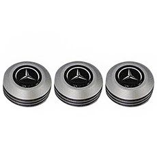 鋁製Logo車牌螺絲, 3個, E02賓士霧面鈦