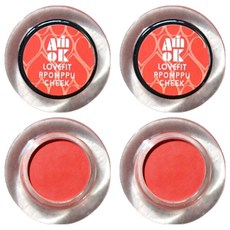 Amok LOVEFIT腮紅霜 4.8g, CK03, 2個