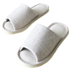 TAIWAN SLIPPER 台灣犀利趴 i Slippers 悠活系列 布質家居室內拖鞋 台灣製造 EVA材質鞋底, 英倫爵色 米咖色, 1雙